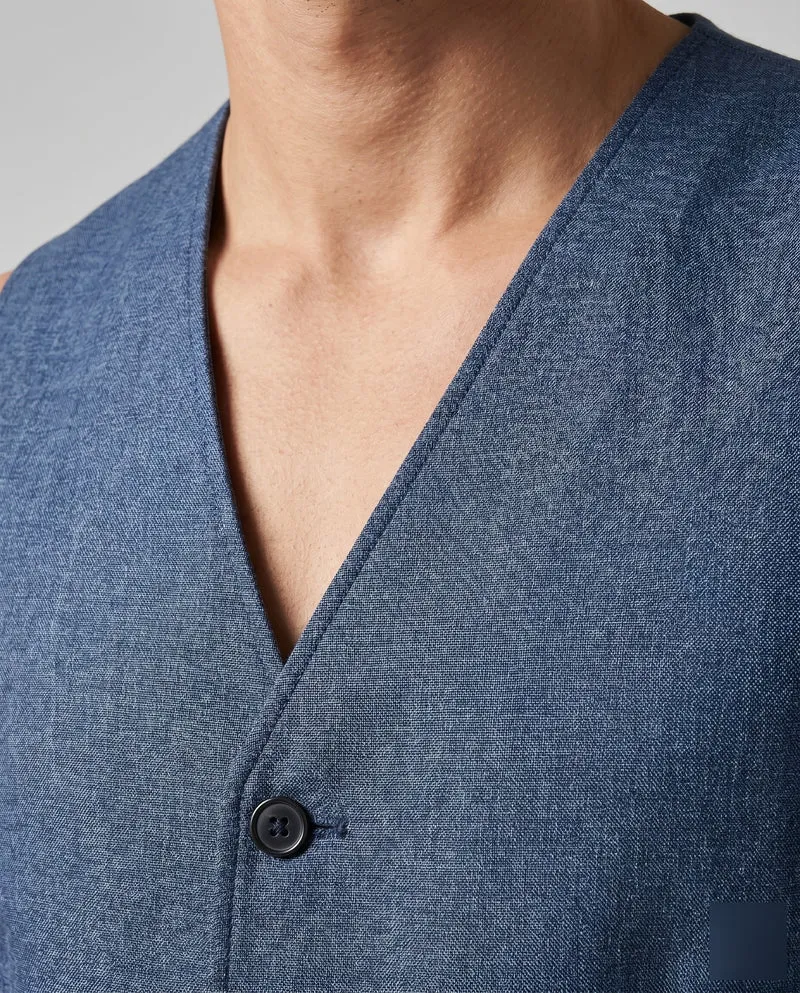 Damen Weste mit Knopfleiste und modernem Schnitt