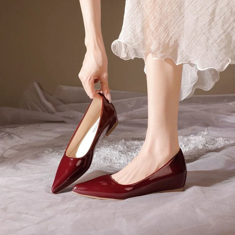 Damen elegante Ballerinas mit spitzem Zehenbereich Nord Taschen