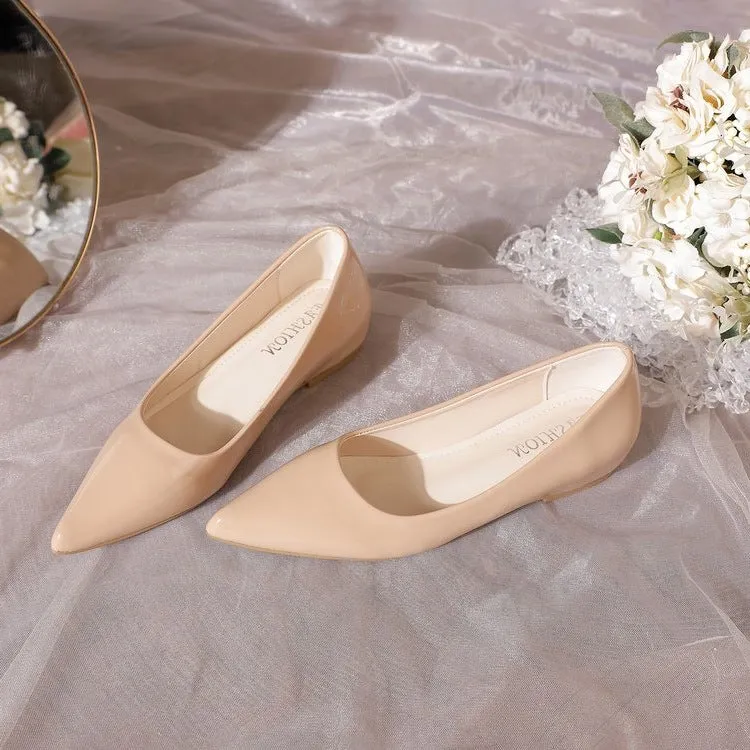 Damen elegante Ballerinas mit spitzem Zehenbereich Nord Taschen