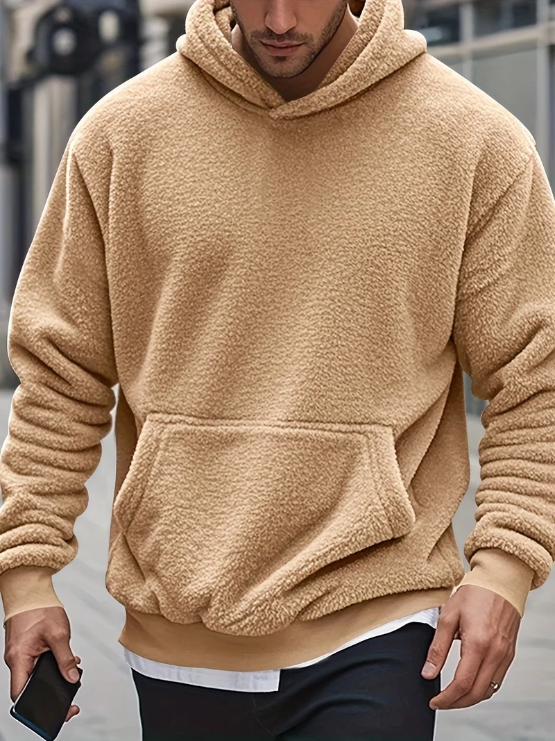 Weiche Fleece-hoodie Polyester Komfort und Stil