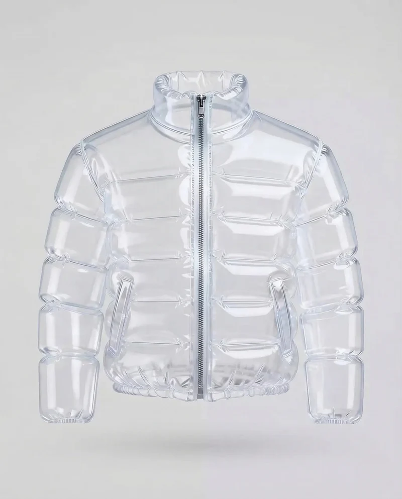 Unisex TPU Steppjacke mit Stehkragen