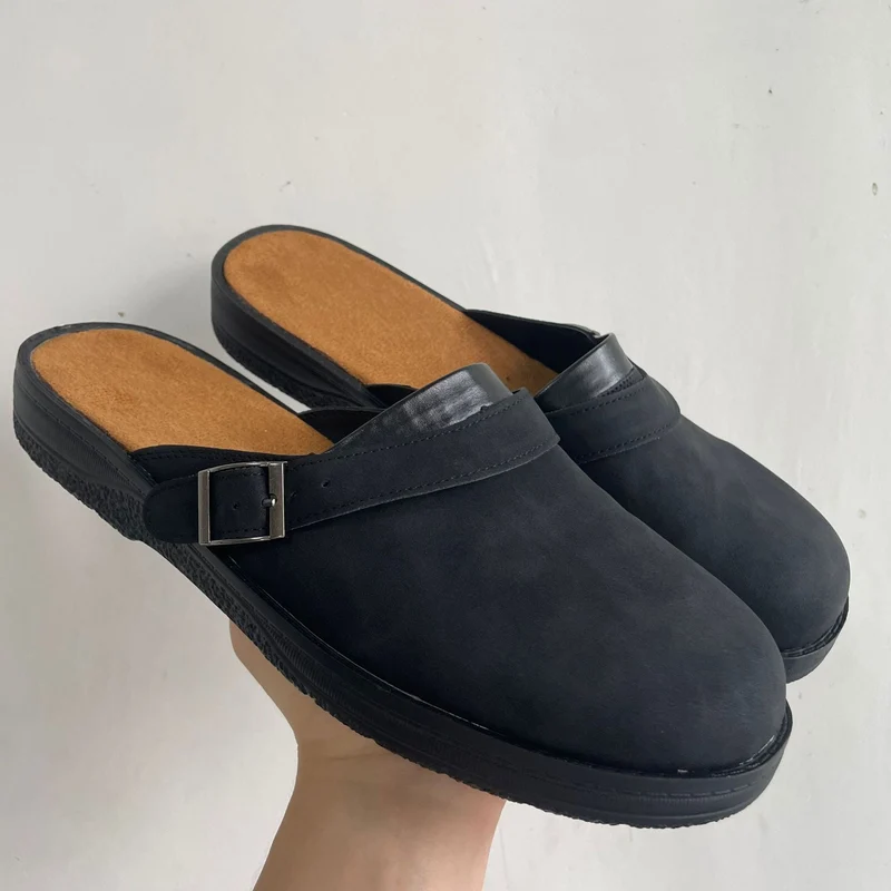 Damen Komfortable Clogs aus hochwertigem Wildleder mit anatomischer Fußbettgestaltung Nord Taschen