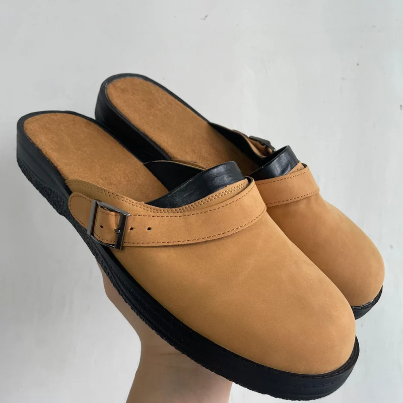 Damen Komfortable Clogs aus hochwertigem Wildleder mit anatomischer Fußbettgestaltung Nord Taschen