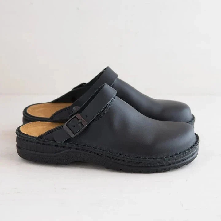 Damen Komfortable Clogs aus hochwertigem Wildleder mit anatomischer Fußbettgestaltung Nord Taschen