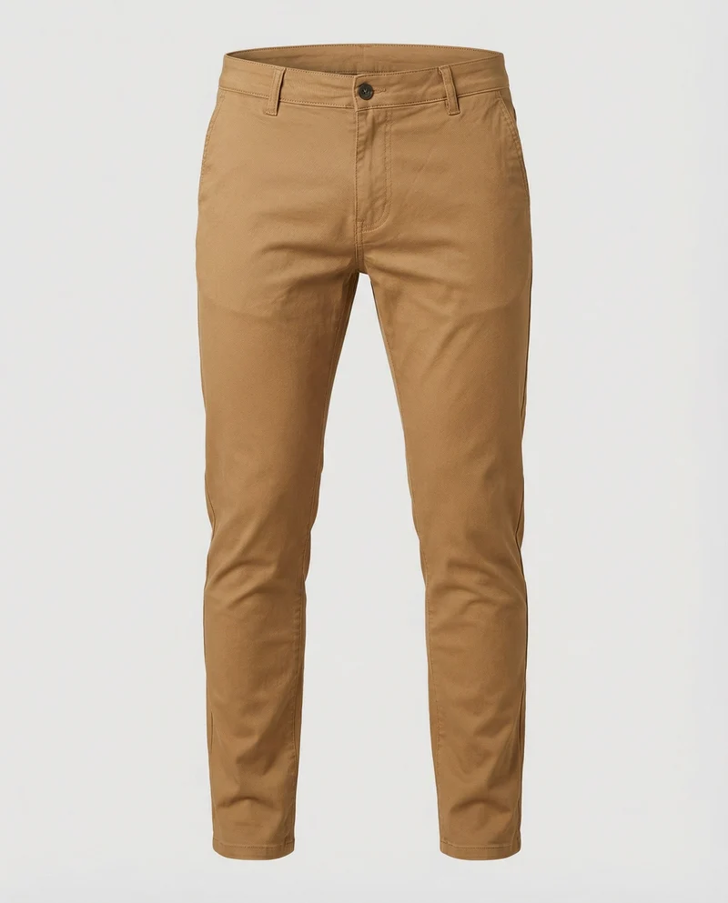 Herren Chinohose Slim Fit mit Elastikbund