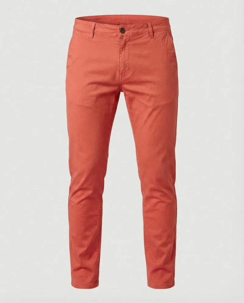 Herren Chinohose Slim Fit mit Elastikbund