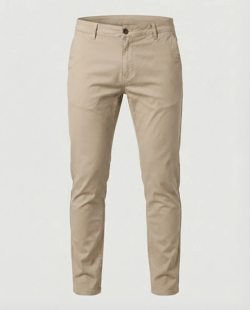 Herren Chinohose Slim Fit mit Elastikbund