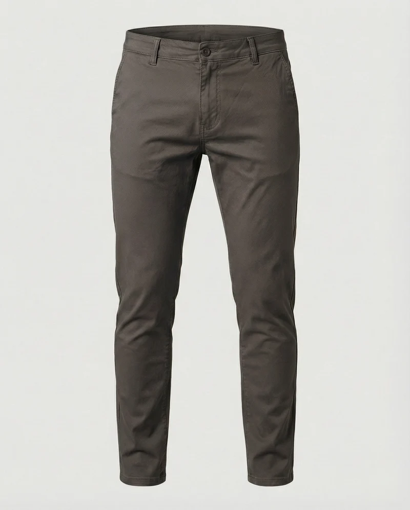 Herren Chinohose Slim Fit mit Elastikbund