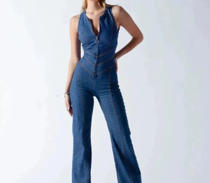 Damen Jeans Overall