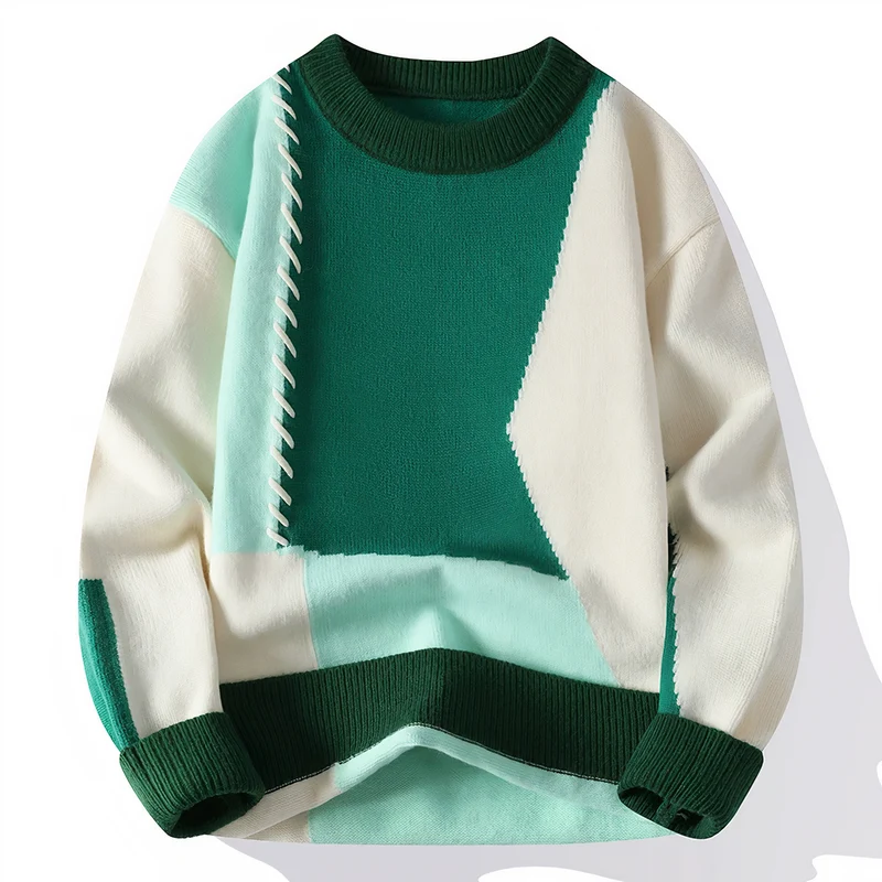 Einzigartiger Patchwork Pullover