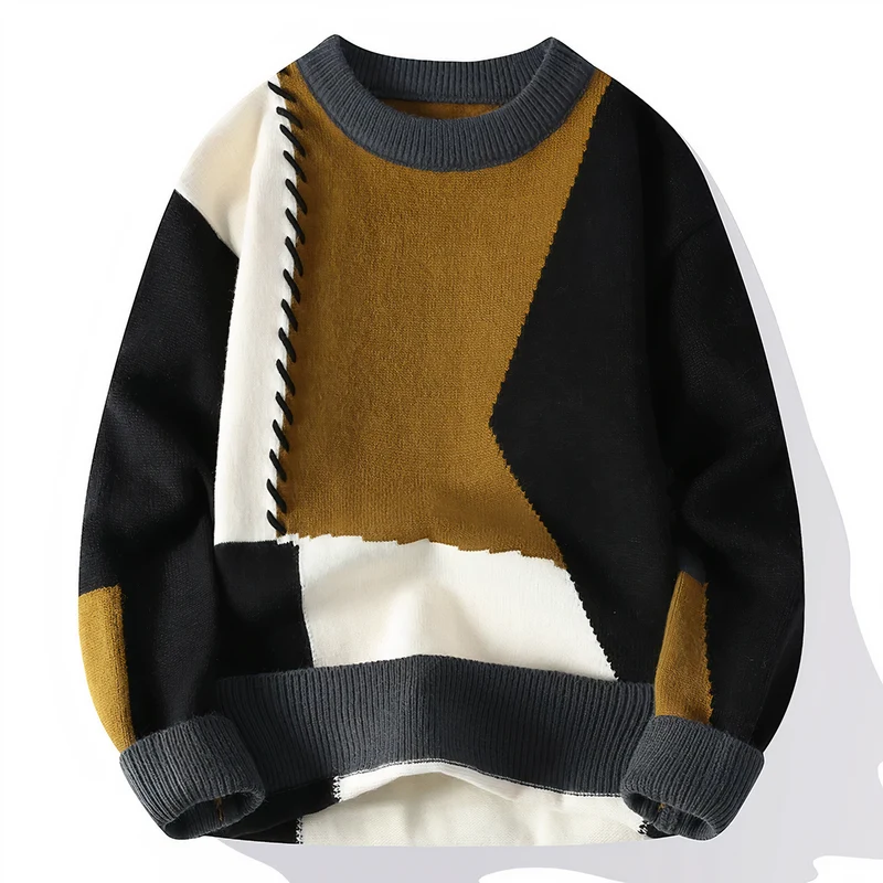 Einzigartiger Patchwork Pullover