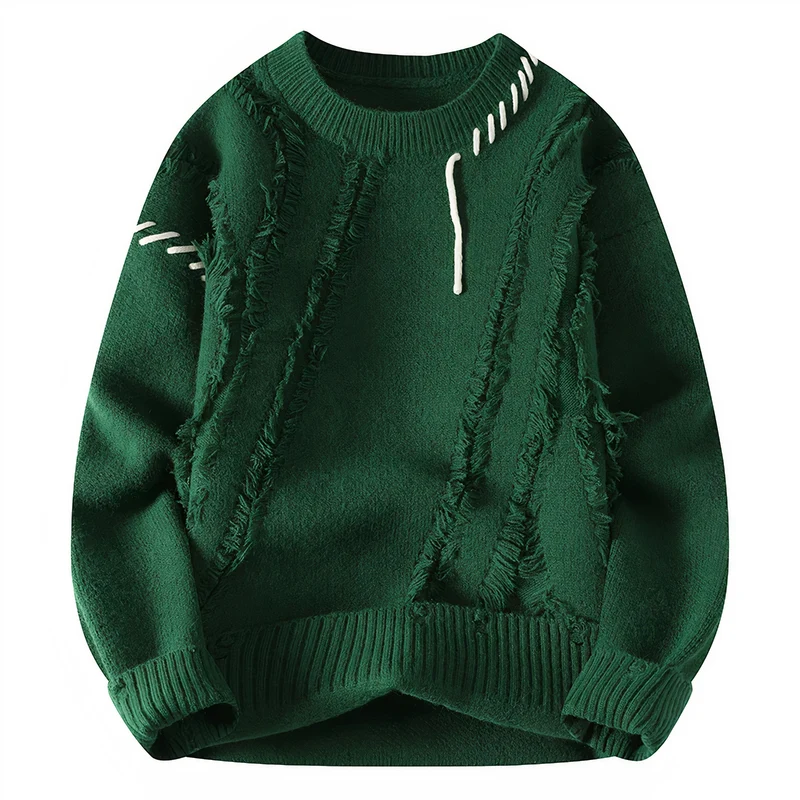 Einzigartiger Patchwork Pullover