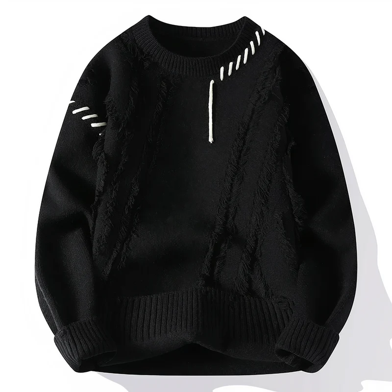 Einzigartiger Patchwork Pullover