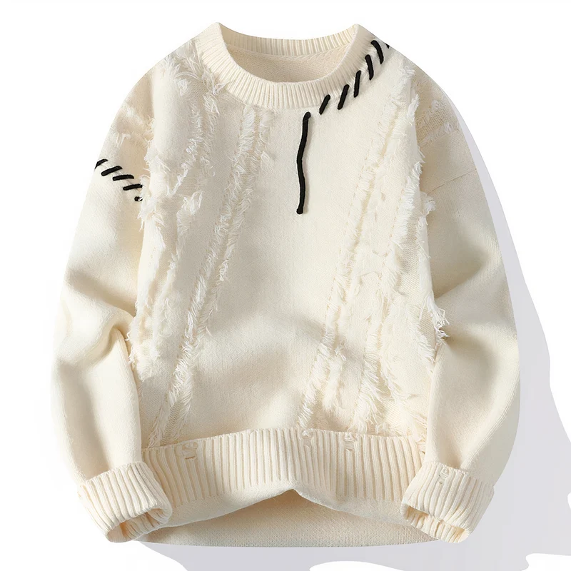 Einzigartiger Patchwork Pullover