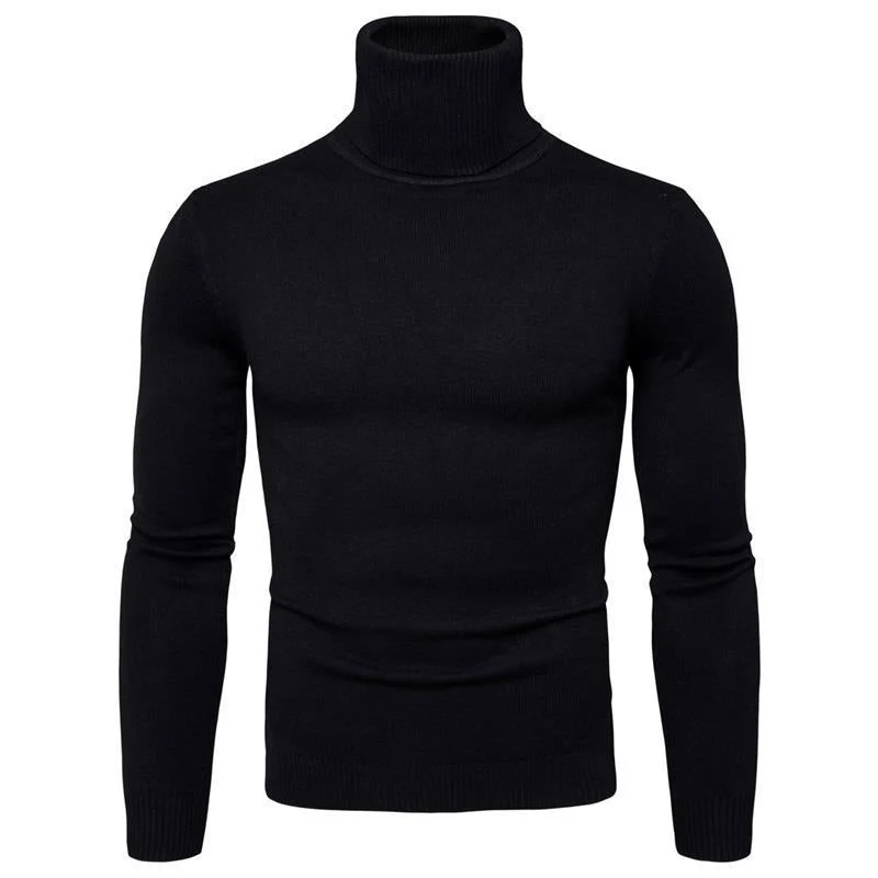 Herren Rollkragenpullover aus feiner Merinowolle