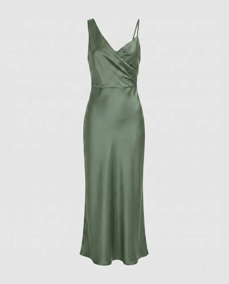 Damen elegantes satin Abendkleid