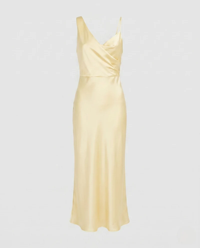 Damen elegantes satin Abendkleid