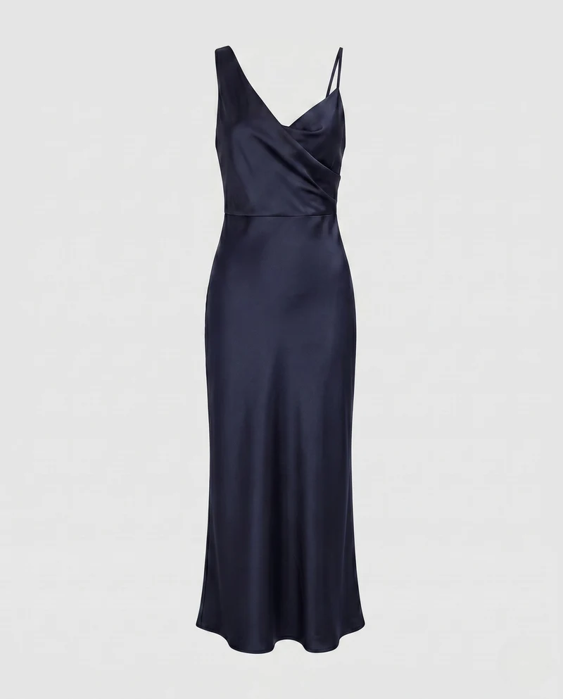 Damen elegantes satin Abendkleid