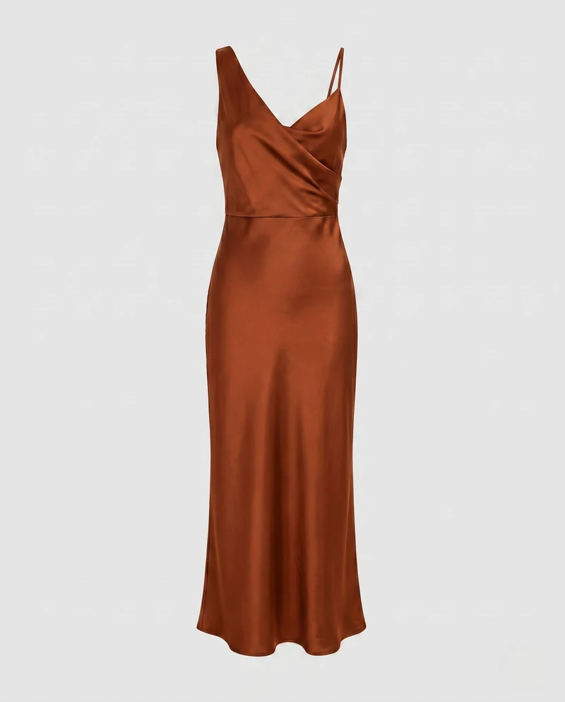 Damen elegantes satin Abendkleid