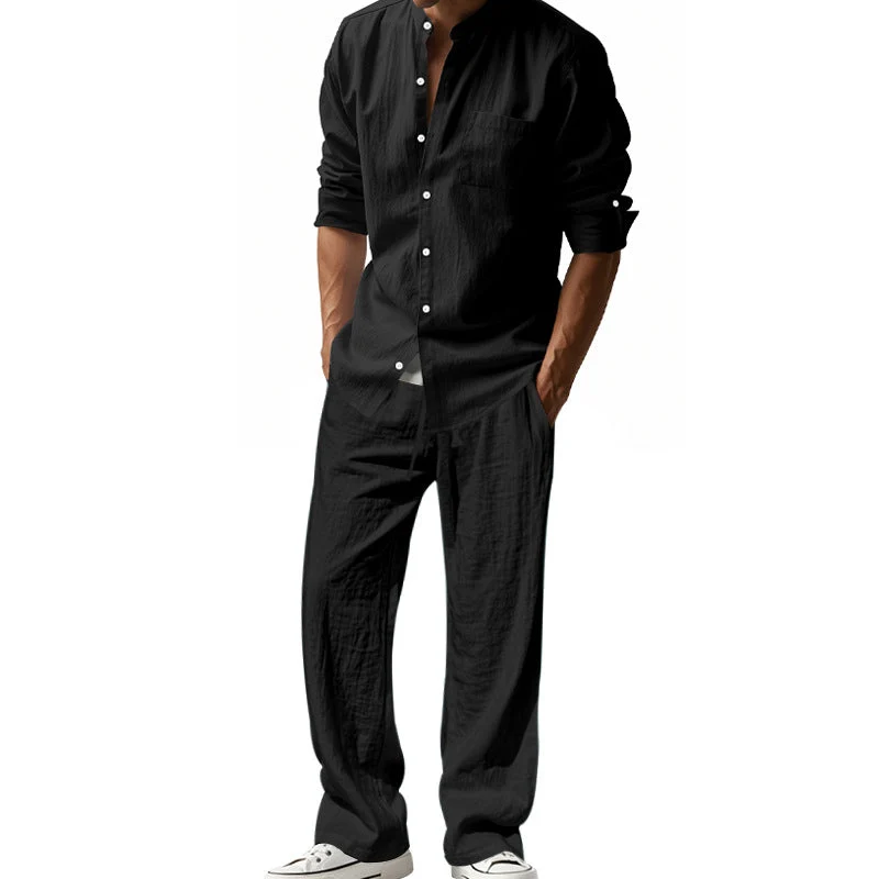 Herren luftiges Hemd- und Hosen-Set
