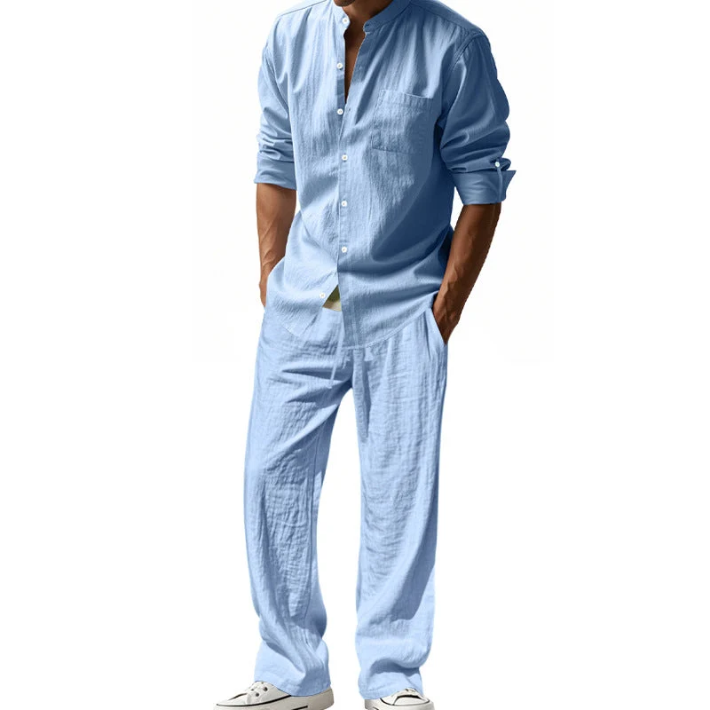 Herren luftiges Hemd- und Hosen-Set