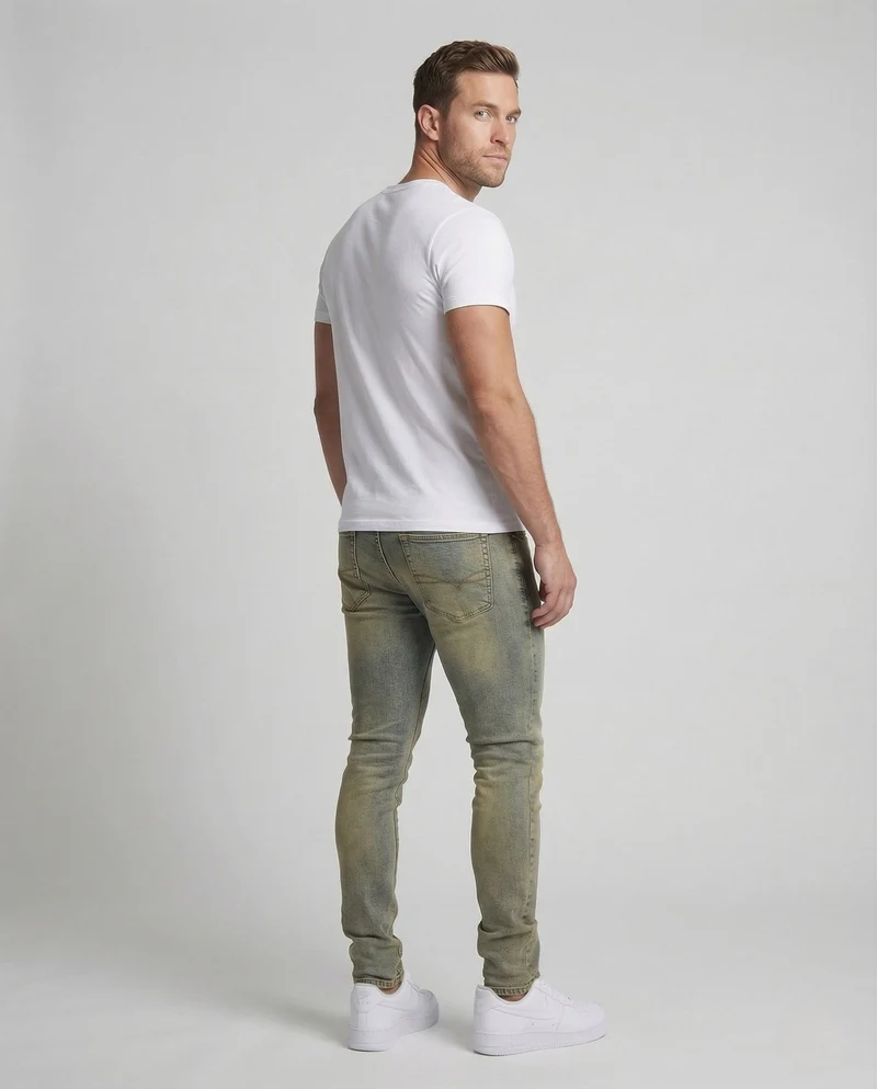 Herren Jeans Slim Konisch