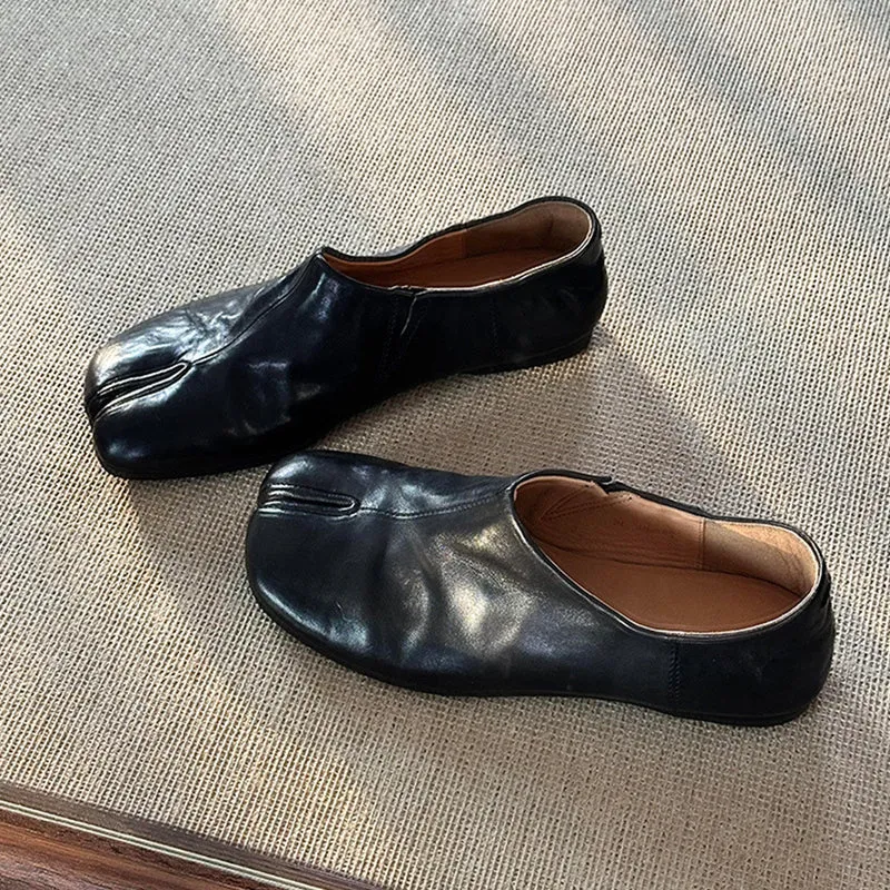 Damen elegante Mokassins mit zusätzlicher Zehenfreigabe