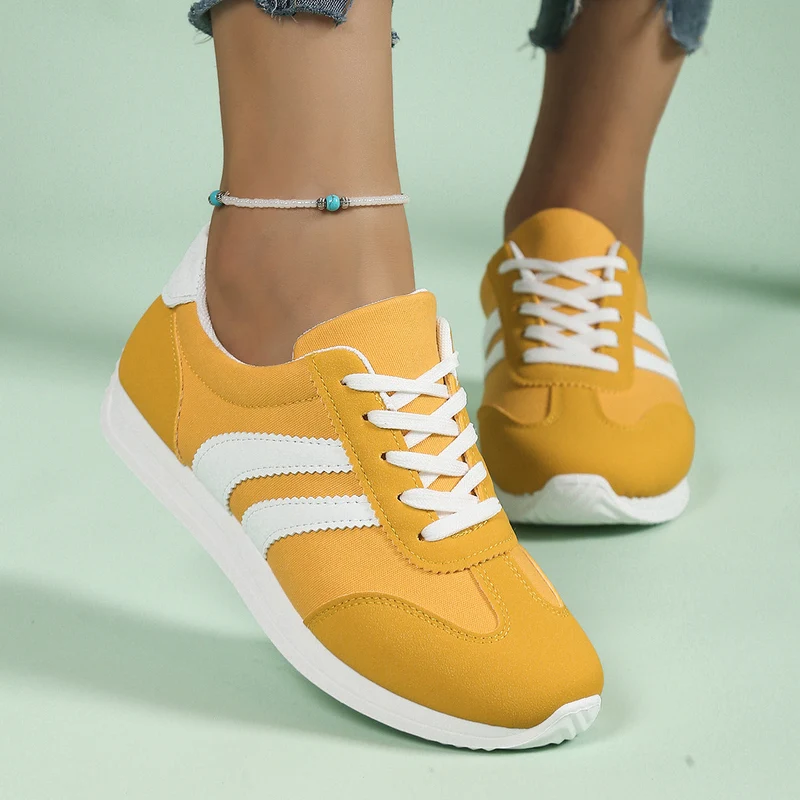 Damen Freizeit-Sneaker mit atmungsaktivem Obermaterial und bequemer Dämpfung