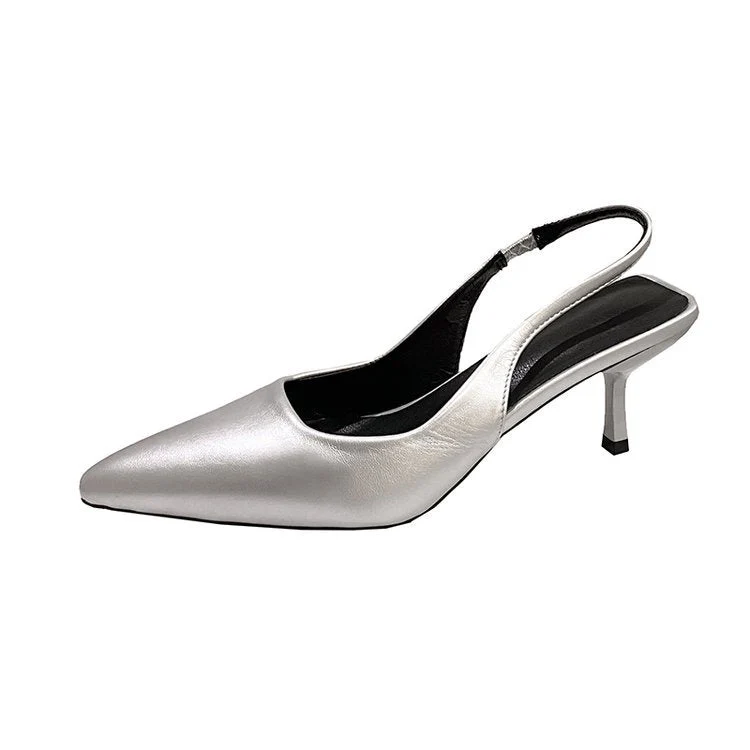Damen Slingback High Heels mit spitz zulaufendem Design Nord Taschen