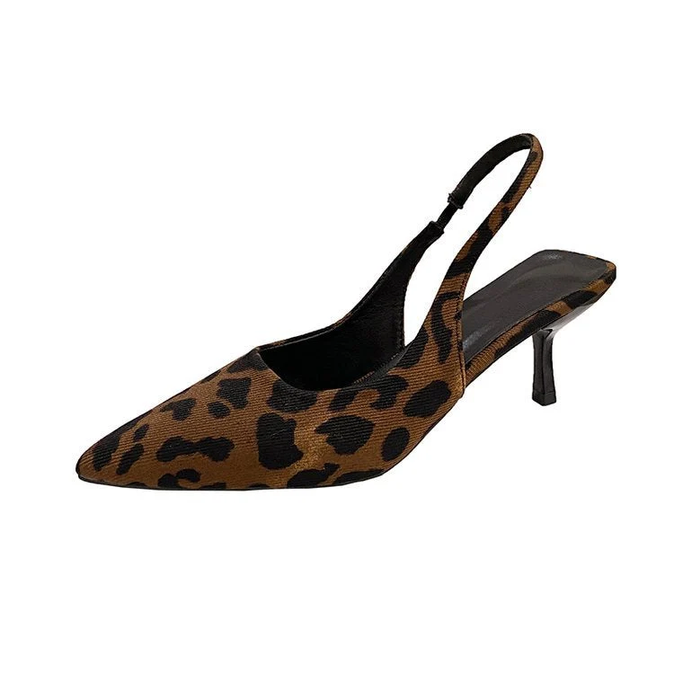Damen Slingback High Heels mit spitz zulaufendem Design Nord Taschen