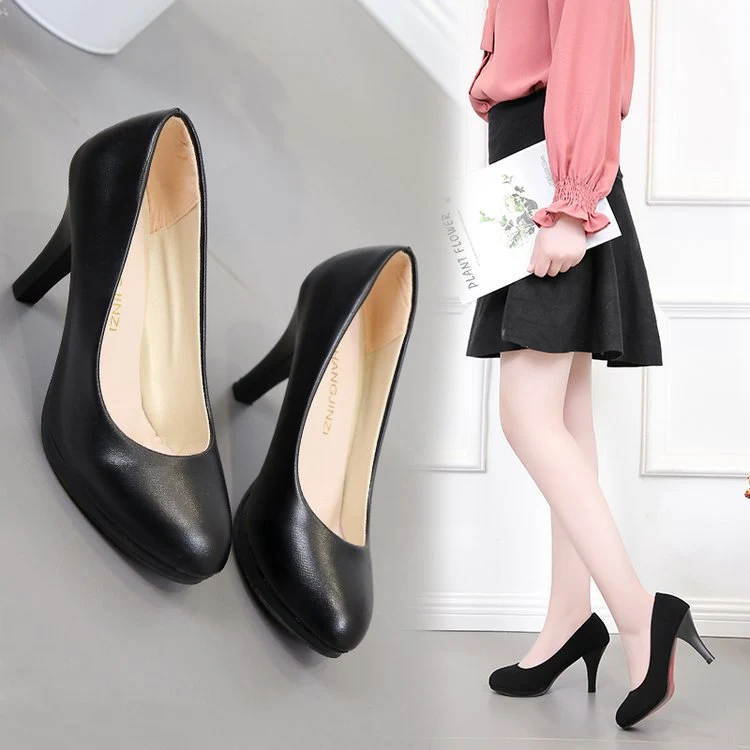 Damen Klassische Pumps mit elegantem Blockabsatz Nord Taschen