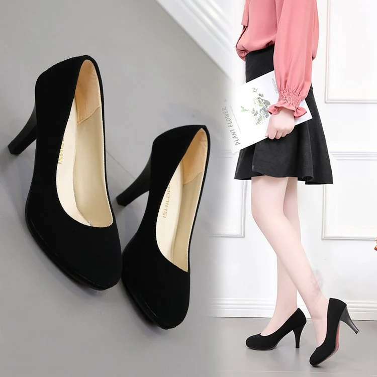 Damen Klassische Pumps mit elegantem Blockabsatz Nord Taschen