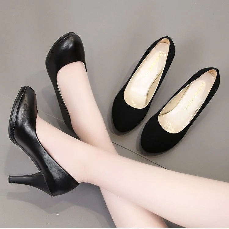 Damen Klassische Pumps mit elegantem Blockabsatz Nord Taschen