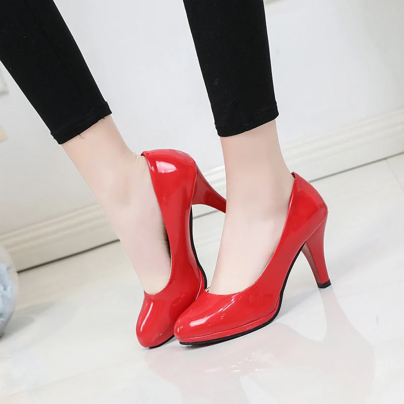 Damen Klassische Pumps mit elegantem Blockabsatz Nord Taschen