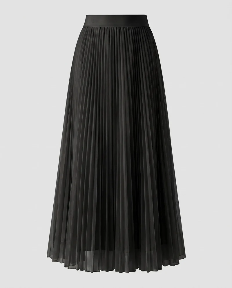 Damen Elegante Glockenform Tüll Plissee-Tüllrock