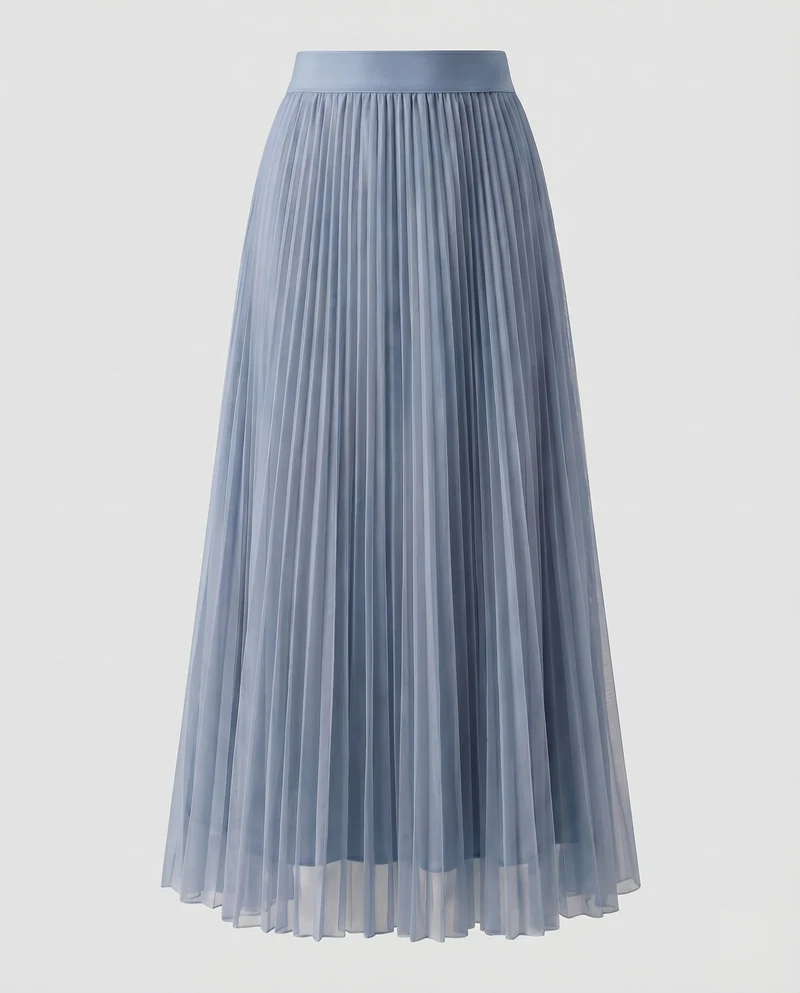 Damen Elegante Glockenform Tüll Plissee-Tüllrock
