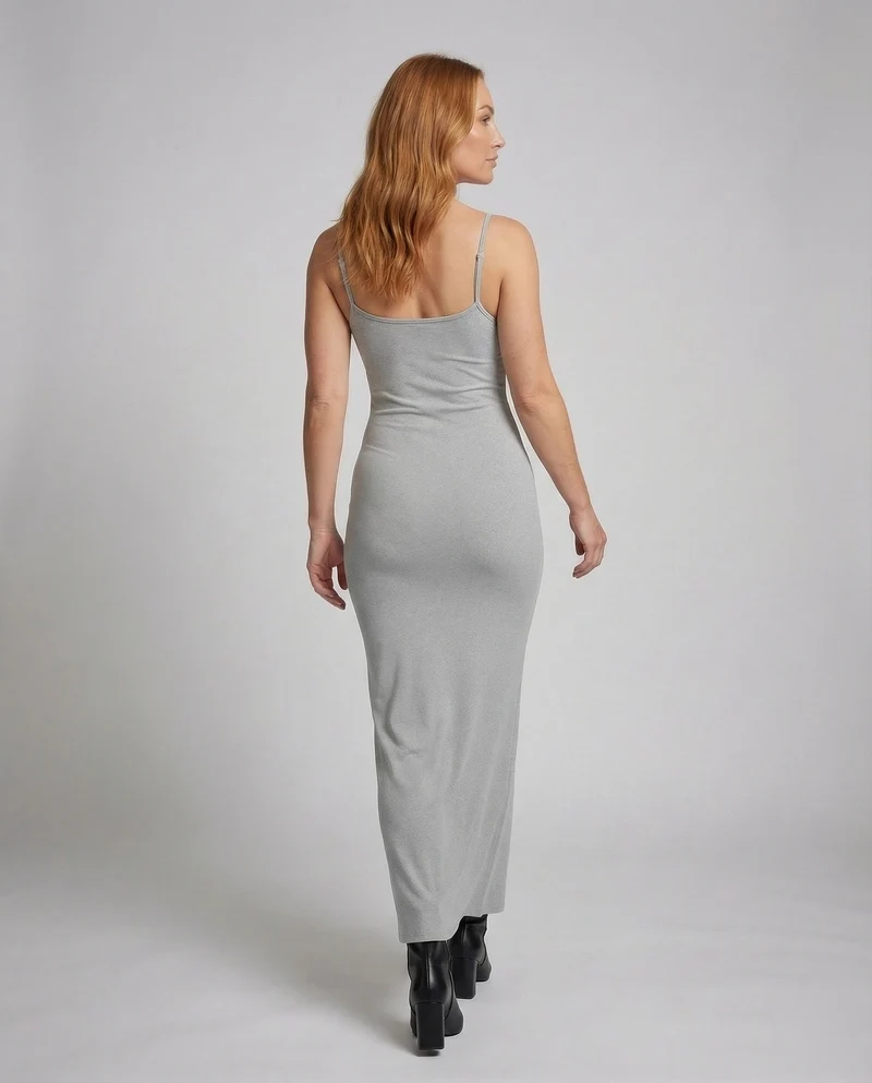 Damen Stretch-Jersey Maxikleid Meerjungfrauen-Saum