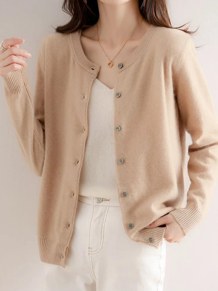 Klassische Strickjacke