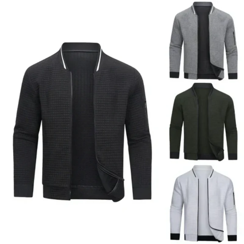 Nord Taschen | Herren Grau Strickjacke mit Reißverschluss