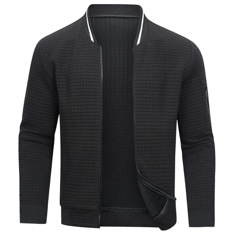 Nord Taschen | Herren Grau Strickjacke mit Reißverschluss
