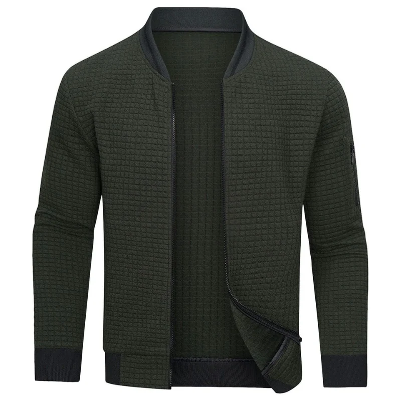 Nord Taschen | Herren Grau Strickjacke mit Reißverschluss