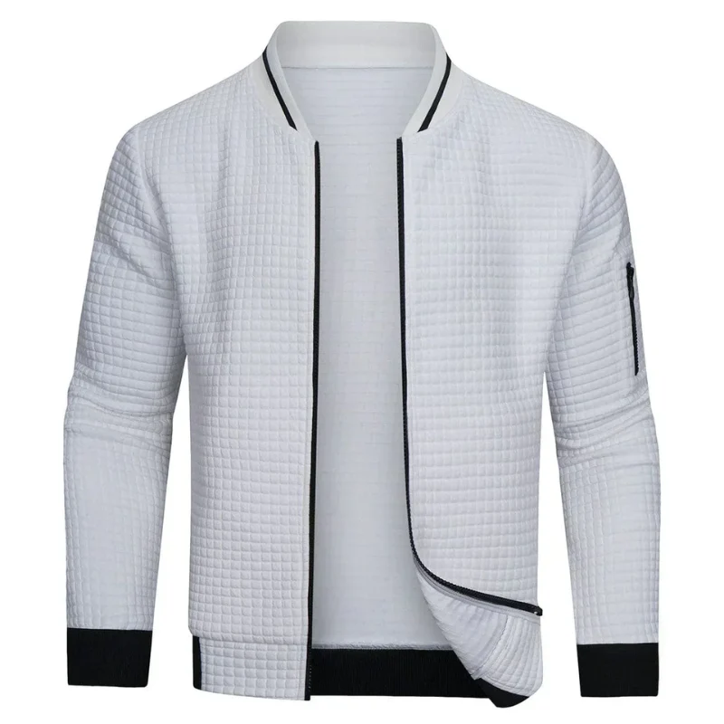 Nord Taschen | Herren Grau Strickjacke mit Reißverschluss
