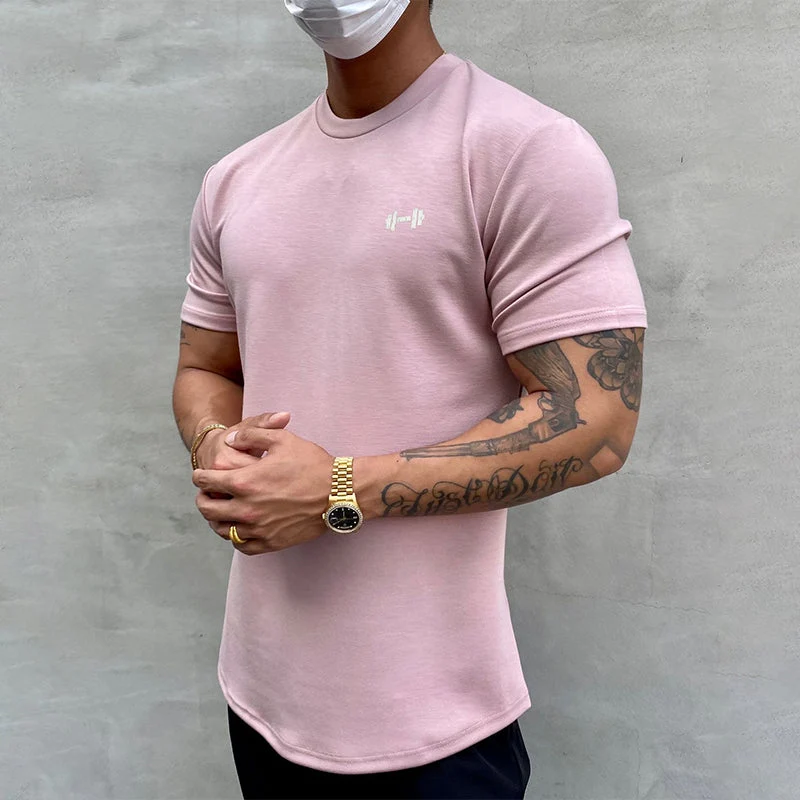 I T-Shirt aus Elastischem Sportmaterial