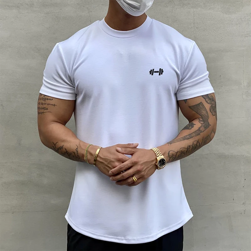 I T-Shirt aus Elastischem Sportmaterial