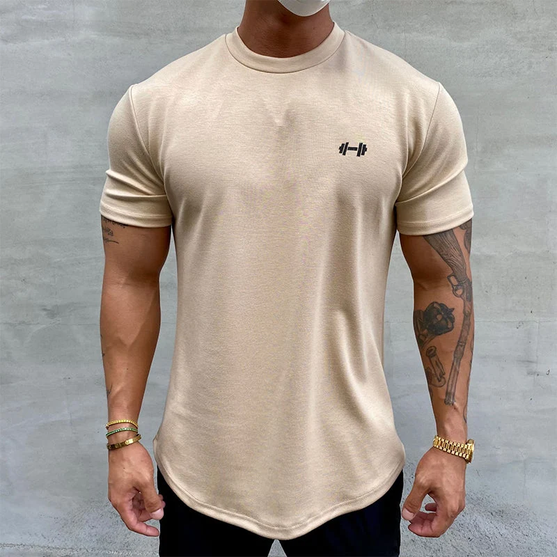 I T-Shirt aus Elastischem Sportmaterial
