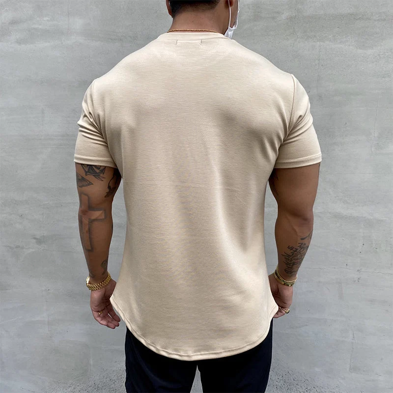 I T-Shirt aus Elastischem Sportmaterial