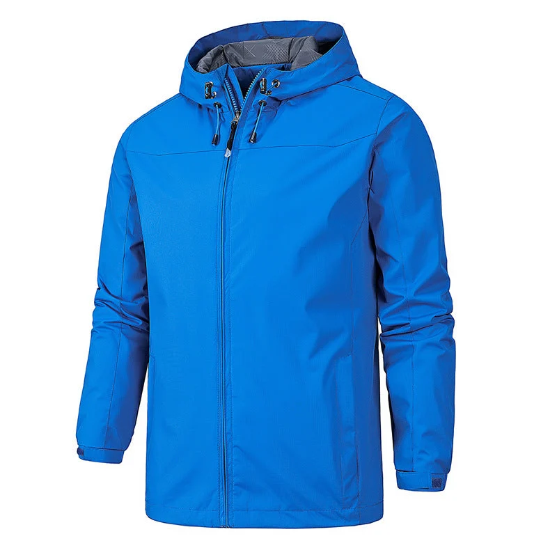 Wasser- und winddichte Jacke mit Kapuze