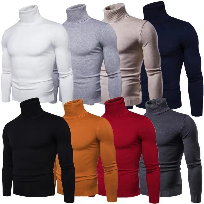Herren Rollkragenpullover aus hochwertiger Baumwolle