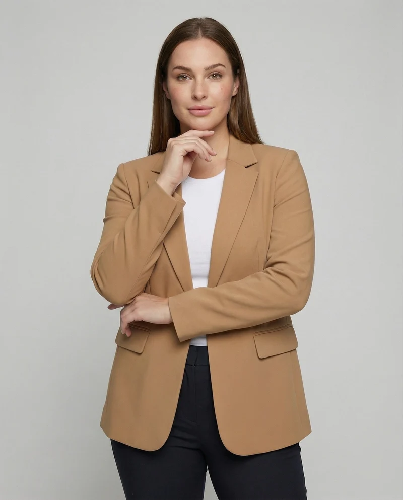 Damen Schlichte Einreiher Longblazer