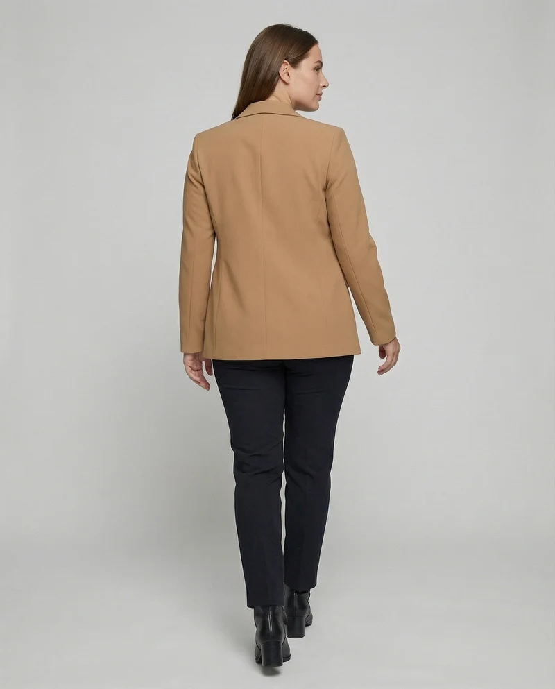 Damen Schlichte Einreiher Longblazer